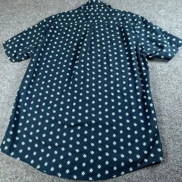 Eddie Bauer Men's Baja Short Sleeve Shirt - True Blue - Size Medium - Picture 7 of 7